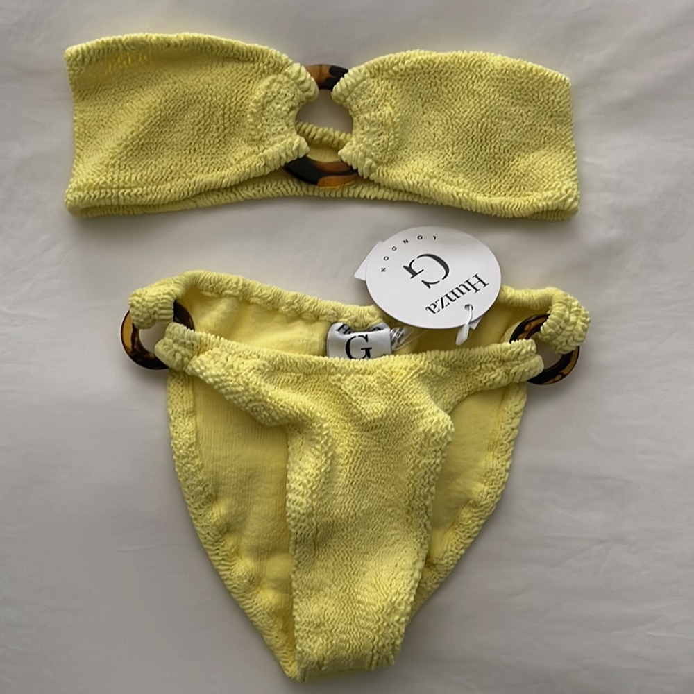 Hunza G Gloria Bandeau Bikini NWT